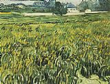 Vincent van Gogh Champ de bl et maison blanche 1890 painting